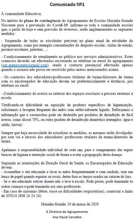 comunicado